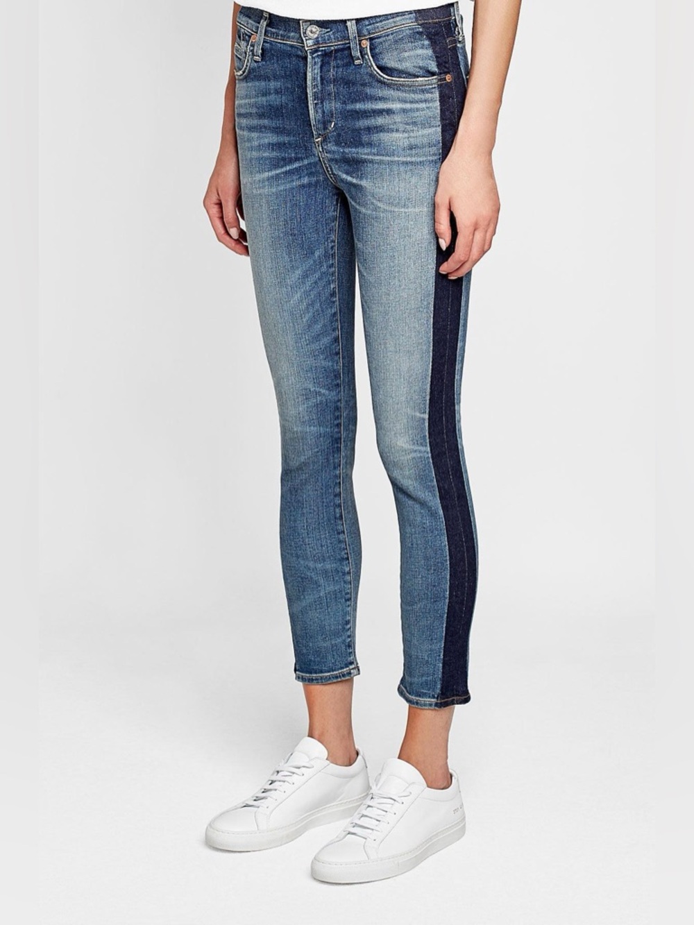 Citizens Of Humanity Stripe Skinny Jeans Joe’s Mother Jbrand Rag Bone AG Agolde